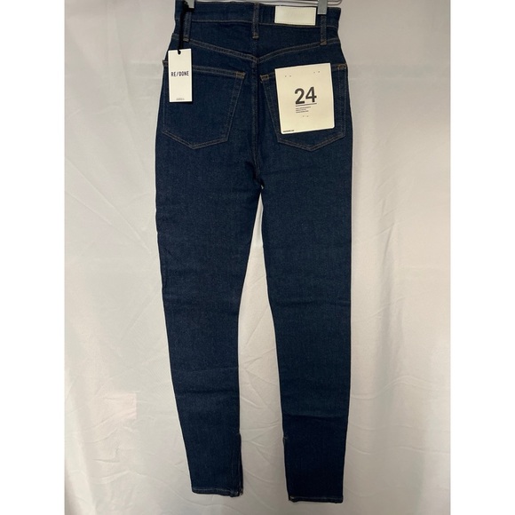 Re/Done High Rise Blue Jeans Slim Fit - Picture 2 of 4